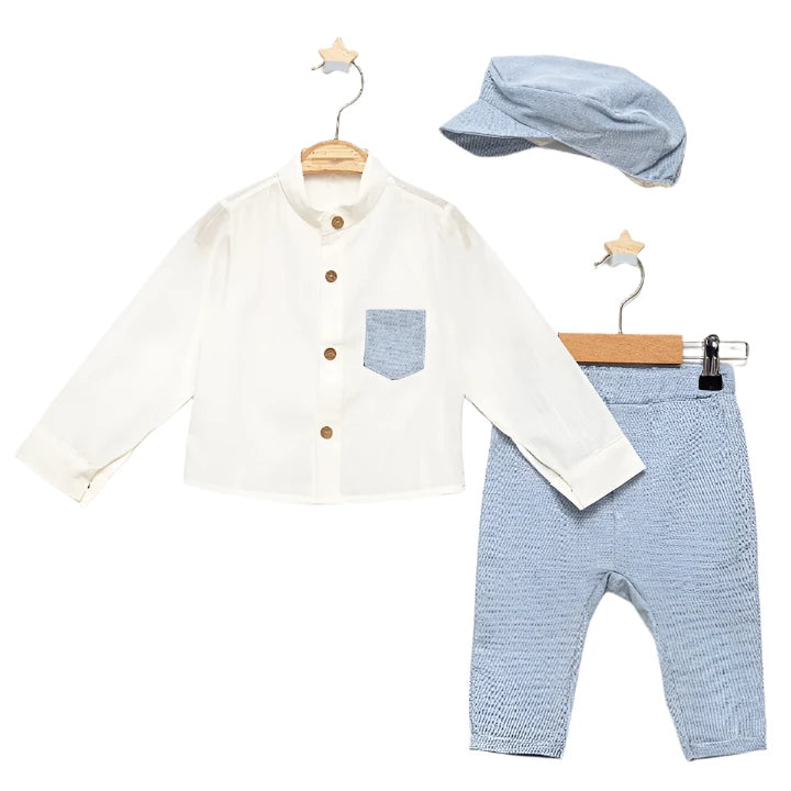 Blue 3 piece boy set