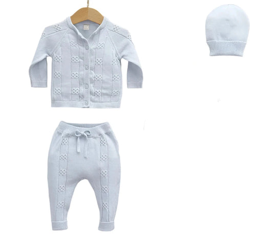 Organic Cotton 3-piece Knit Set